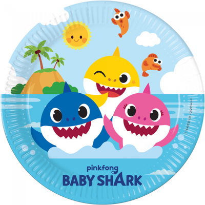 Bordjes Baby Shark (8st)
