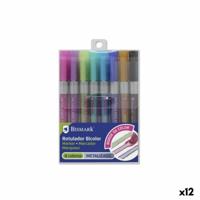 Set Viltstiften Bismark BICOLOR Multicolour 8 Onderdelen (12 Stuks) - thumbnail