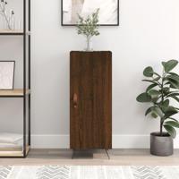 Dressoir 34,5x34x90 cm bewerkt hout bruineikenkleurig - thumbnail