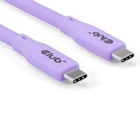 club3D USB-C-kabel USB-C stekker 2.00 m Violet CAC-3004 - thumbnail