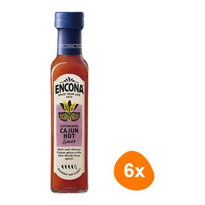 Encona - Louisiana Cajun Hot Sauce - 6x 142ml Encona - Louisiana Cajun Hot Sauce - 6x 142ml