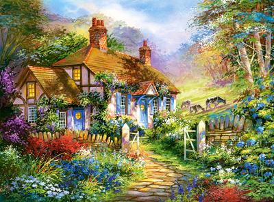 Selecta Castorland legpuzzel forrest cottage, 3000st.
