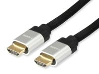 Equip 119380 HDMI kabel 1 m HDMI Type A (Standaard) Zwart, Zilver - thumbnail