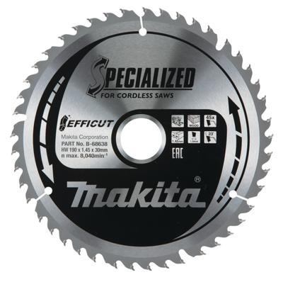 Makita Cirkelzaagblad voor Hout | Specialized | Ø 190mm Asgat 30mm 45T - B-68638 - thumbnail