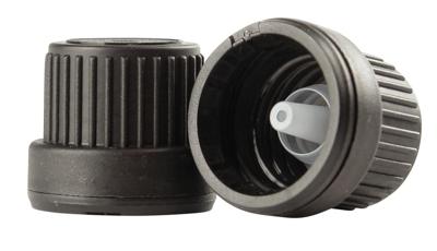 Druppelaar met garantiesluiting zwart 10 Stuks