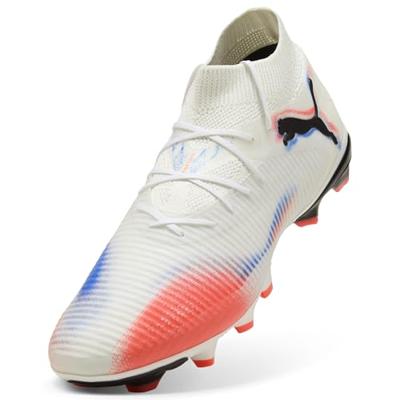 PUMA Future 8 Pro Gras / Kunstgras Voetbalschoenen (MG) Wit Felrood Blauw