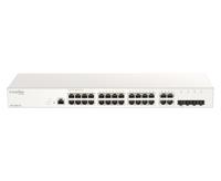 D-Link Nuclias Cloud-Managed DBS-2000-28 Switch - 24 x 10/100/1000 + 4 x Gigabit SFP gecombineerd - thumbnail