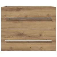 Wastafelkast 60x38,5x48 cm spaanplaat ambachtelijk eikenkleurig - thumbnail