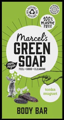 Marcel's Green Soap Shower bar tonka & muguet 150 Gram