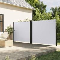 Windscherm uittrekbaar 180x1000 cm wit - thumbnail
