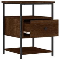 Nachtkastjes 2 st 40x42x56 cm bewerkt hout bruineikenkleurig - thumbnail