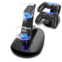 Controller Charger Dock LED Dual USB PS4 staan Station oplaadstation voor Sony Playstation 4 PS4 / PS4 Pro /PS4 slim - thumbnail