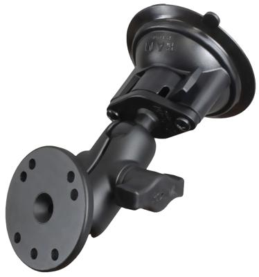 Ram Mounts UNPKD RAM Suction Mount Twist Lock Short, RAM-B-166-A-202U (Lock Short)