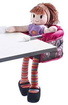 Poppen Tafelstoeltje - Hot Pink Pearls Poppen Tafelstoeltje - Hot Pink Pearls