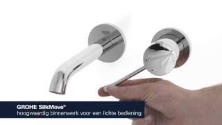 Wastafelkraan Grohe Essence Inbouwkraan 18.3 cm Cool Sunrise Geborsteld (excl. inbouwdeel) - thumbnail