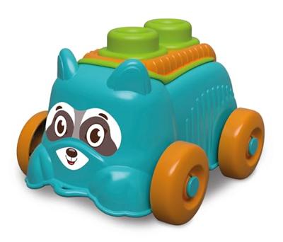 Clementoni baby - clemmy sensory puppy blauw met soft blokken, 5dlg.