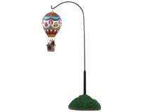 Lemax holiday cheer hot air balloon bewegend kerstdorp tafereel Santa&apos;s Wonderland 2018 - thumbnail