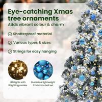 VidaXL Kunstkerstboom met 300 led wit 240 cm pvc en staal en kunststof - thumbnail