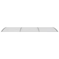 Deurluifel 300x100 cm polycarbonaat grijs - thumbnail