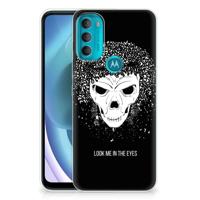 Silicone Back Case Motorola Moto G71 5G Skull Hair - thumbnail