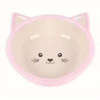 HAPPY PET VOERBAK KITTEN ROZE / CREME 200 ML - thumbnail