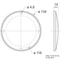 Visaton 10 R/134 OL Luidsprekerbeschermrooster - thumbnail