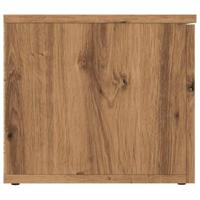 Tv-meubel 80x34x30 cm bewerkt hout artisanaal eikenkleur - thumbnail