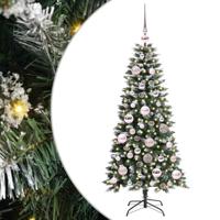 VidaXL Kunstkerstboom met 150 led groen 120 cm pvc en plastic en staal - thumbnail