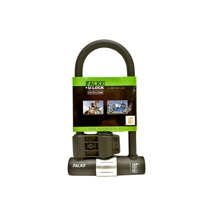 Falkx leonid beugelslot, zwart/grijs, art****