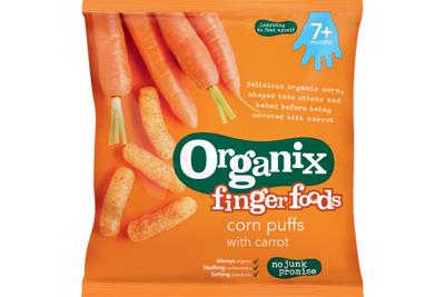 Mais knabbels met wortel 6+M bio