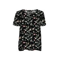 VERO MODA top VMSIMPLY met all over print zwart/groen - thumbnail