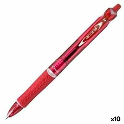 Pen Pilot Acroball Rood 0,4 mm (10 Stuks)