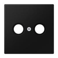 JUNG LS 990 TV SWM TV inzetplaat LS990 grafiet mat zwart afdekkeing voor tv aansluiting - thumbnail