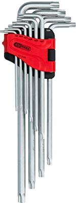 KS Tools 151.2482 Haakse schroevendraaierset TS 8, TS 10, TS 15, TS 20, TS 25, TS 27, TS 30, TS 40, TS 45, TS 50 10-delig