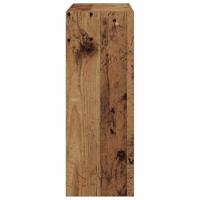 VidaXL Schoenenkast met plank oudhout 60 x 21 x 57 cm bewerkt hout - thumbnail