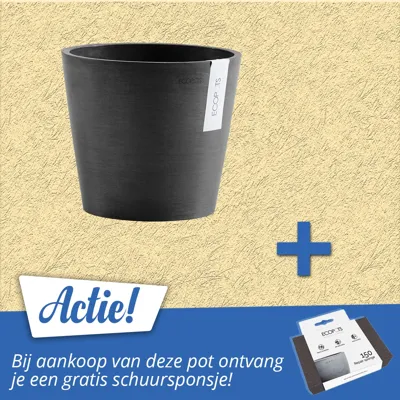 Ecopots Bloempot Amsterdam Ø20cm - Donkergrijs Ecopots Bloempot Amsterdam Ø20cm - Donkergrijs