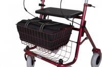 Rollatormandtas | Geschikt voor Quatro rollator | 38/33 x 18 x 27 cm | Nylon | Zwart | PR34064 | Splash - thumbnail