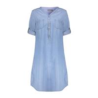 Geisha Dress Lyocell Ropes Jet Jurk 830 Bleached Denim - thumbnail