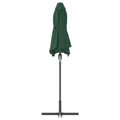 Tuinparasol Groen 380 x 196 x 235 cm Poedergecoat staal