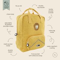 Grote rugzak Mr Lion TRIXIE geel - thumbnail