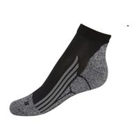 Coolmax enkelsokken - 35/38 - zwart/grijs - 2 paar - thumbnail