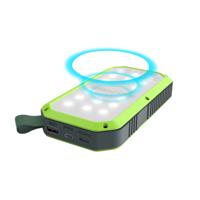 Ultron PB-10000 Lithium-Polymeer (LiPo) 10000 mAh Draadloos opladen Zwart, Groen - thumbnail