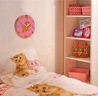 NeXtime klok 8810 Tickle My Tummy, Ø30 cm, Wall, Pink/ Multi-color - thumbnail