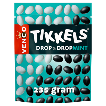 Venco Tikkels dropmint (235 Gram)