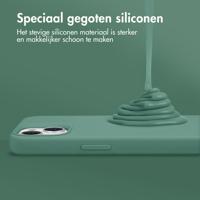 Accezz Liquid Silicone Backcover met MagSafe iPhone 16 Pro Max Telefoonhoesje Groen - thumbnail
