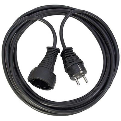 Brennenstuhl Kwaliteits kunststof verlengsnoer 10m zwart H05VV-F 3G1,5 - 1165460