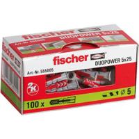 Studs Fischer DuoPower 555005 Ø 5 x 25 mm Nylon (100 Stuks) - thumbnail