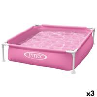 Zwembad Verwijderbaar Intex 342 L 122 x 30 x 122 cm Roze (3 Stuks) - thumbnail