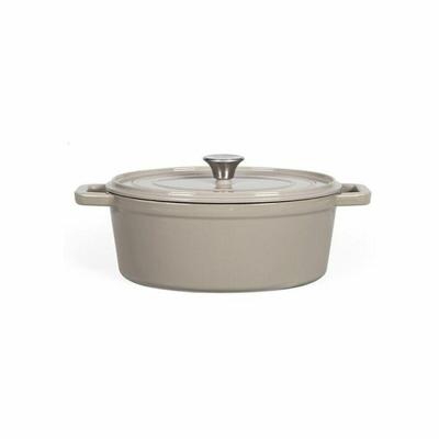 Ovale gietijzeren braadpan - Livoo - MEP129G - Grijs