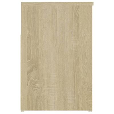 VidaXL Schoenenbank 80x30x45 cm bewerkt hout sonoma eikenkleurig